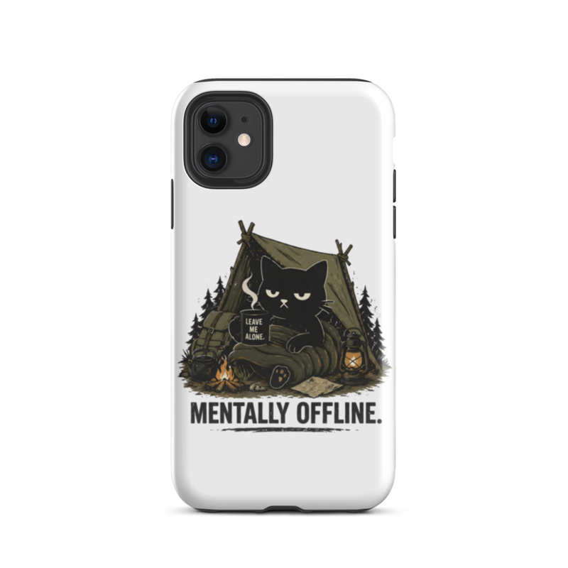 Mentally Offline Cat Phone Case
