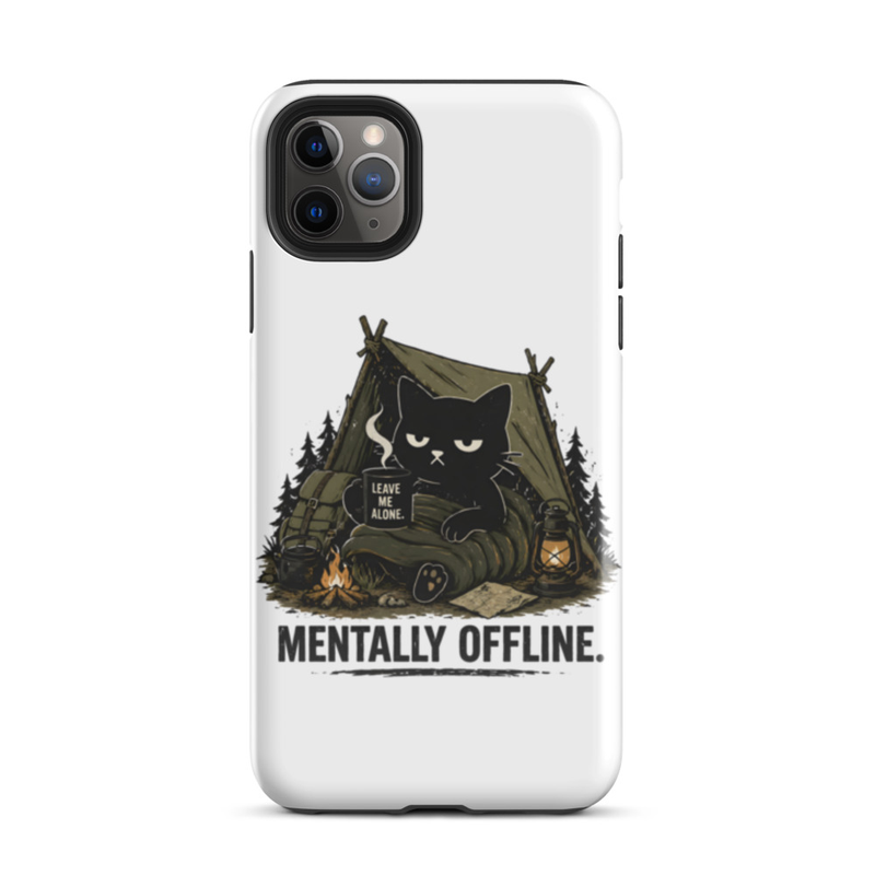 Mentally Offline Cat Phone Case