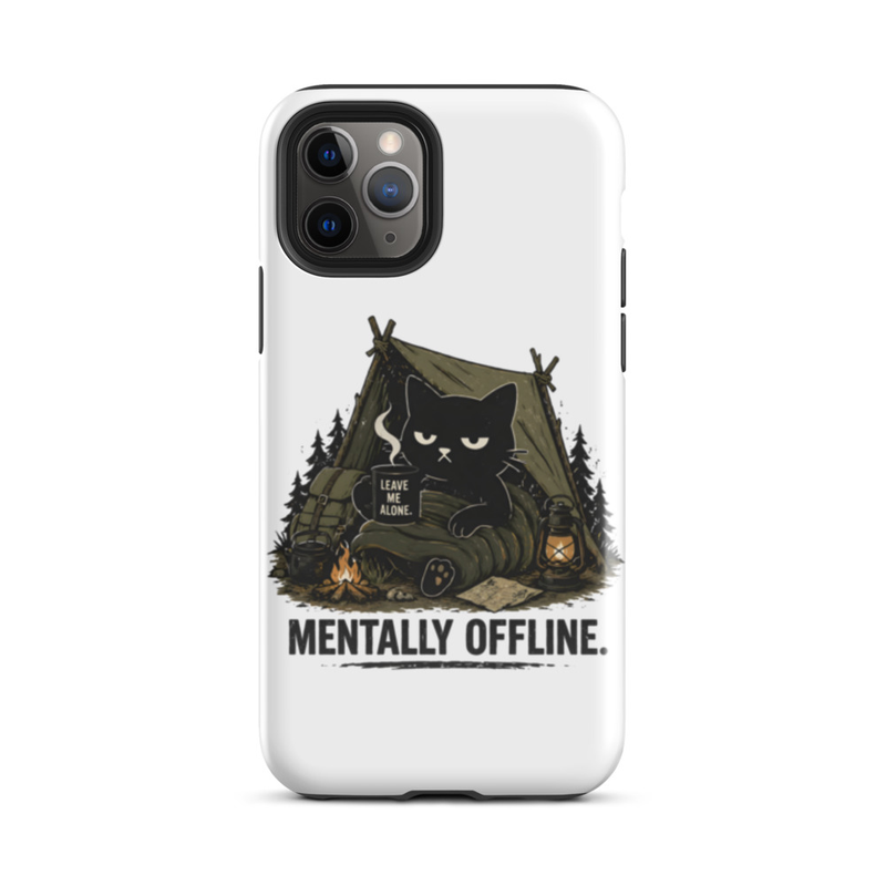 Mentally Offline Cat Phone Case
