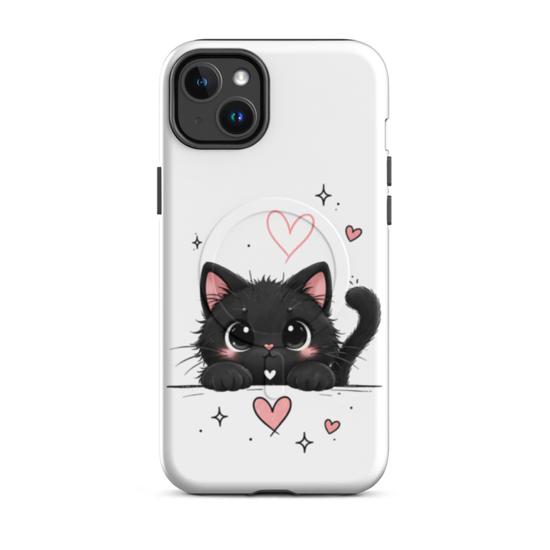 Cute Black Cat iPhone Case