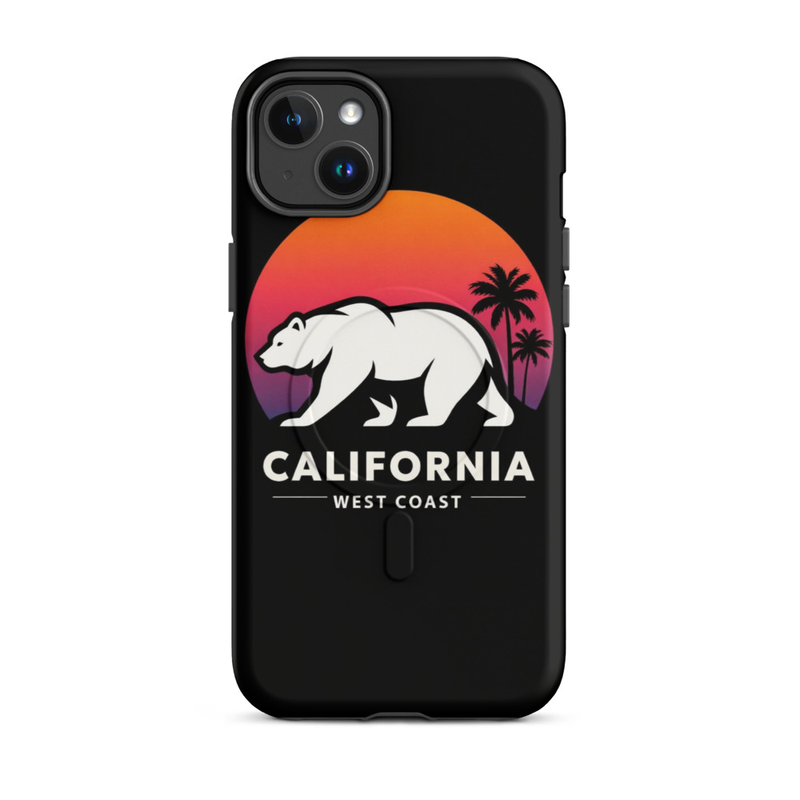California Sunset Bear Phone Case
