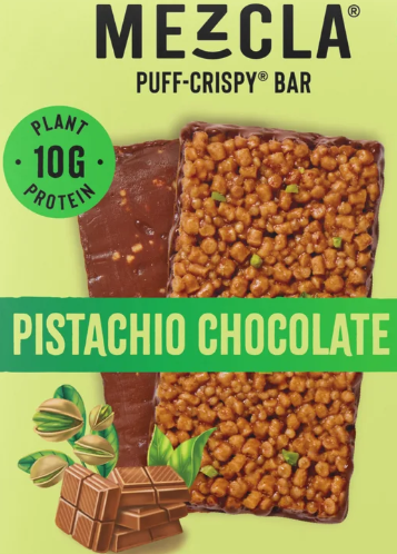 Mezcla Pistachio Chocolate Puff-Crispy Bar