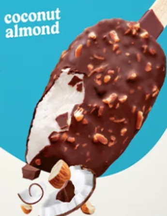 Coconut Almond Dairy-Free Ice Cream Bar