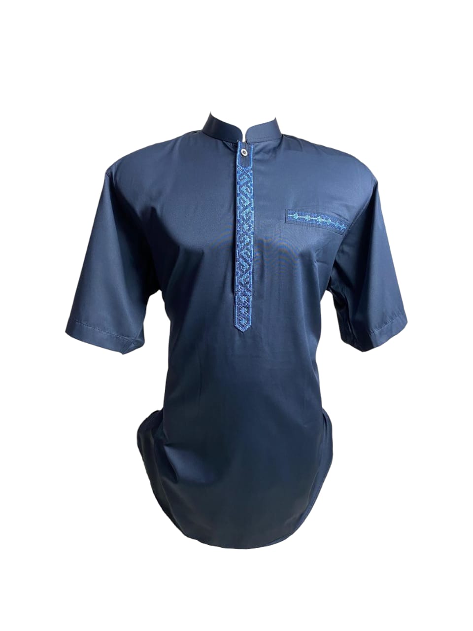 Koko Pria Lengan Pendek Navy