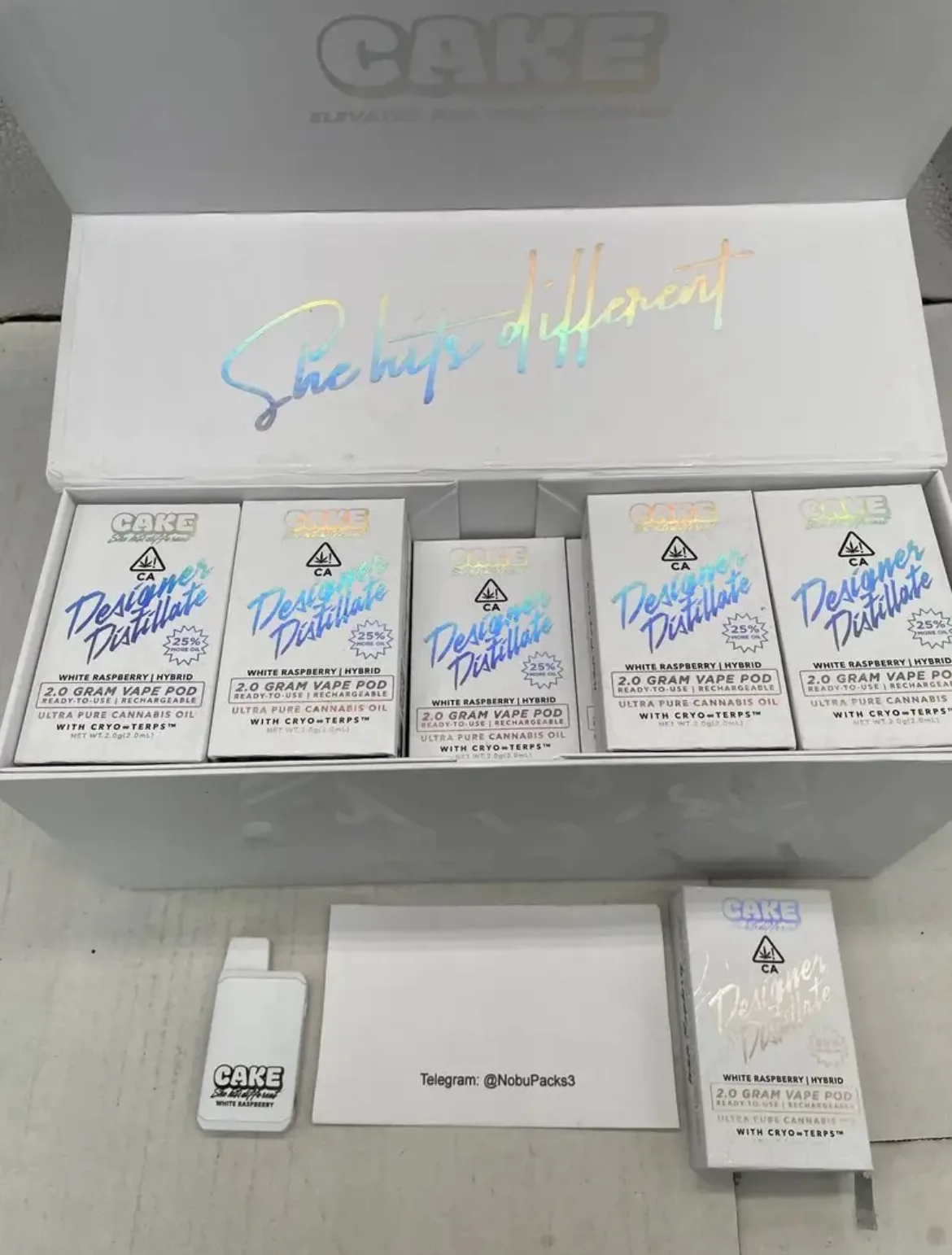 CAKES 2G DISPOSABLE AUTHENTICS (100 CT)