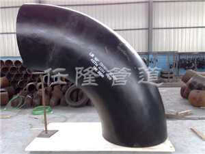 Large-diameter welded shrimp waist elbow