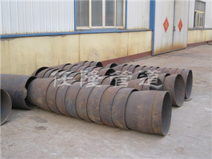 Steel pipe molded reducer
