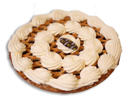 Kersenvlaai Ruitjes Slagroom 10-12 personen