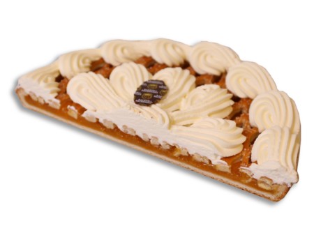 1/2 Abrikozenvlaai Ruitjes Slagroom 5-6 personen