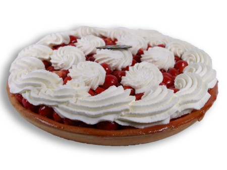 Aardbeienvlaai Harde Bodem Slagroom 10-12 personen