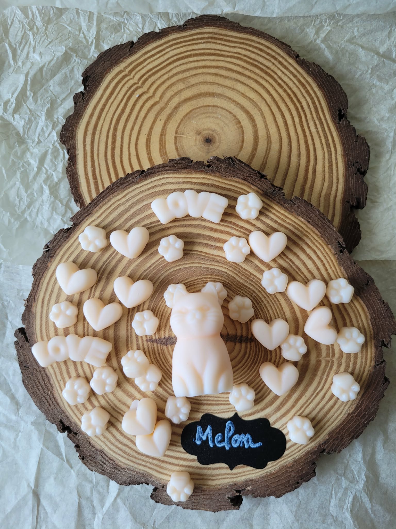Fondant Cha'Chat et ses Minis Patounes 🐱 Melon 🍈 – 34 g