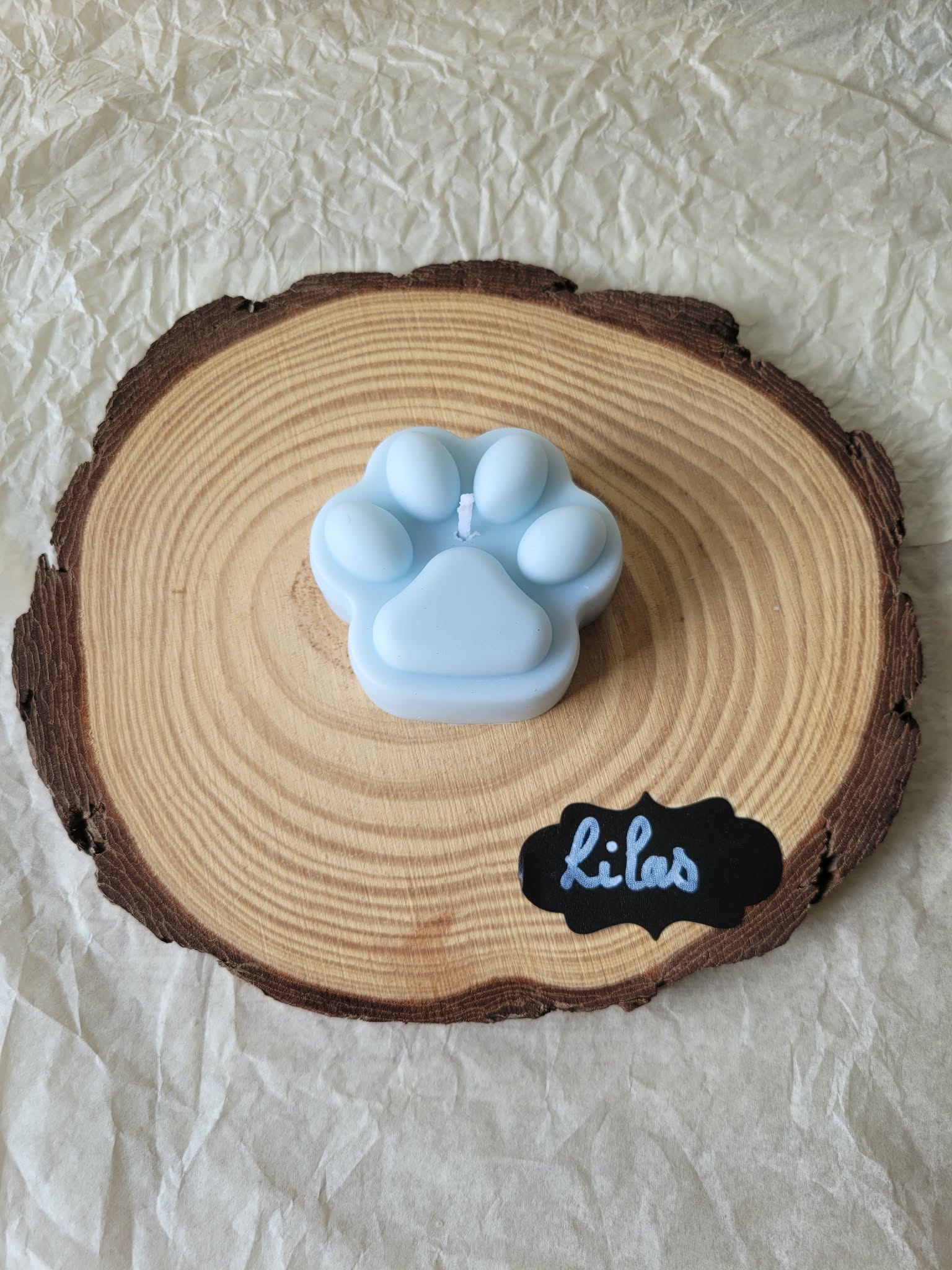 Bougie La Patoune de Cha'Chat 🐾 Lilas 💜 – 31 g