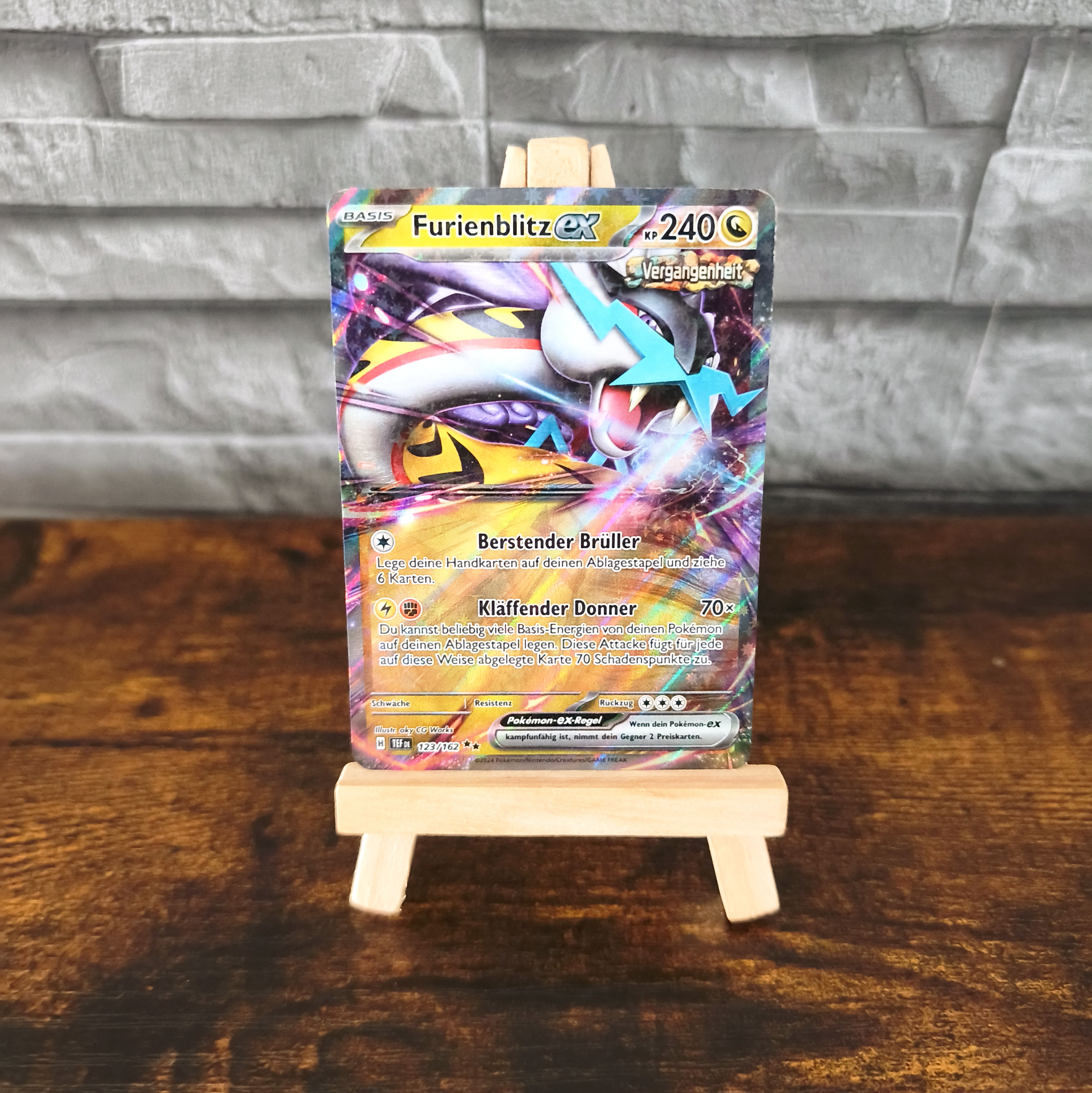 Pokémon Sammelkarte Furienblitz ex (TEF 123)