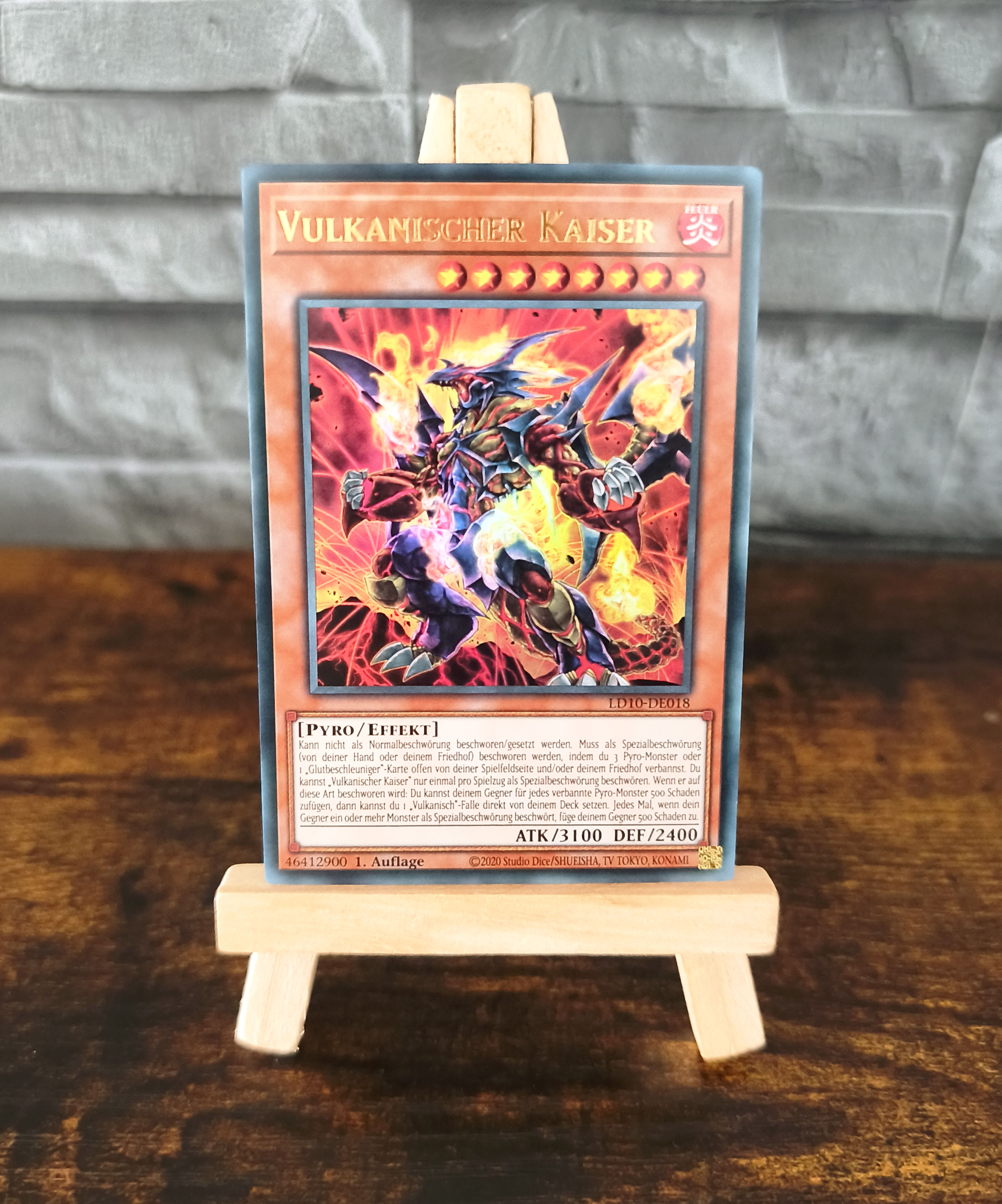 Yu-Gi-Oh! Sammelkarte Vulkanischer Kaiser