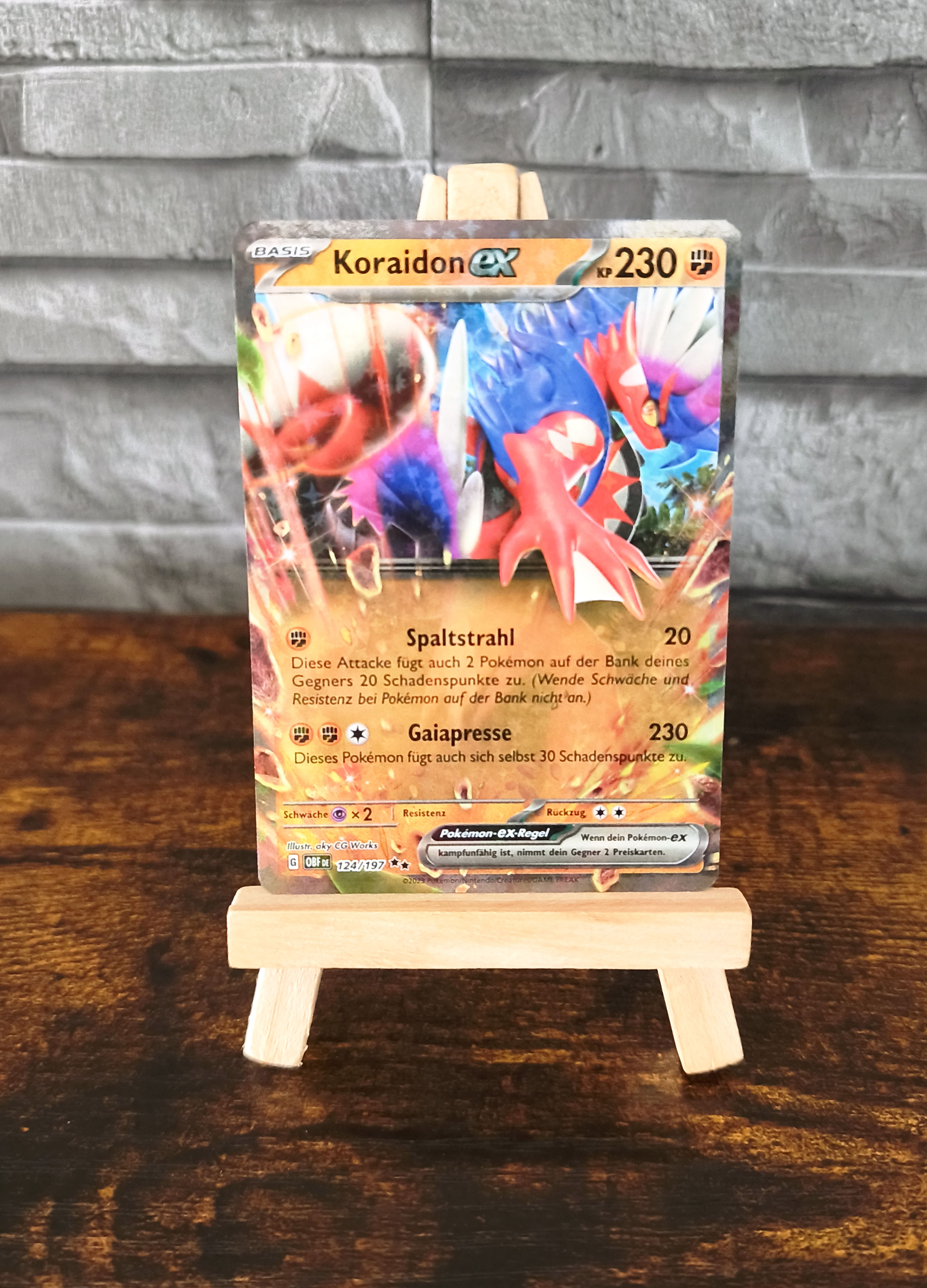 Pokémon Sammelkarte Koraidon ex (OBF 124)