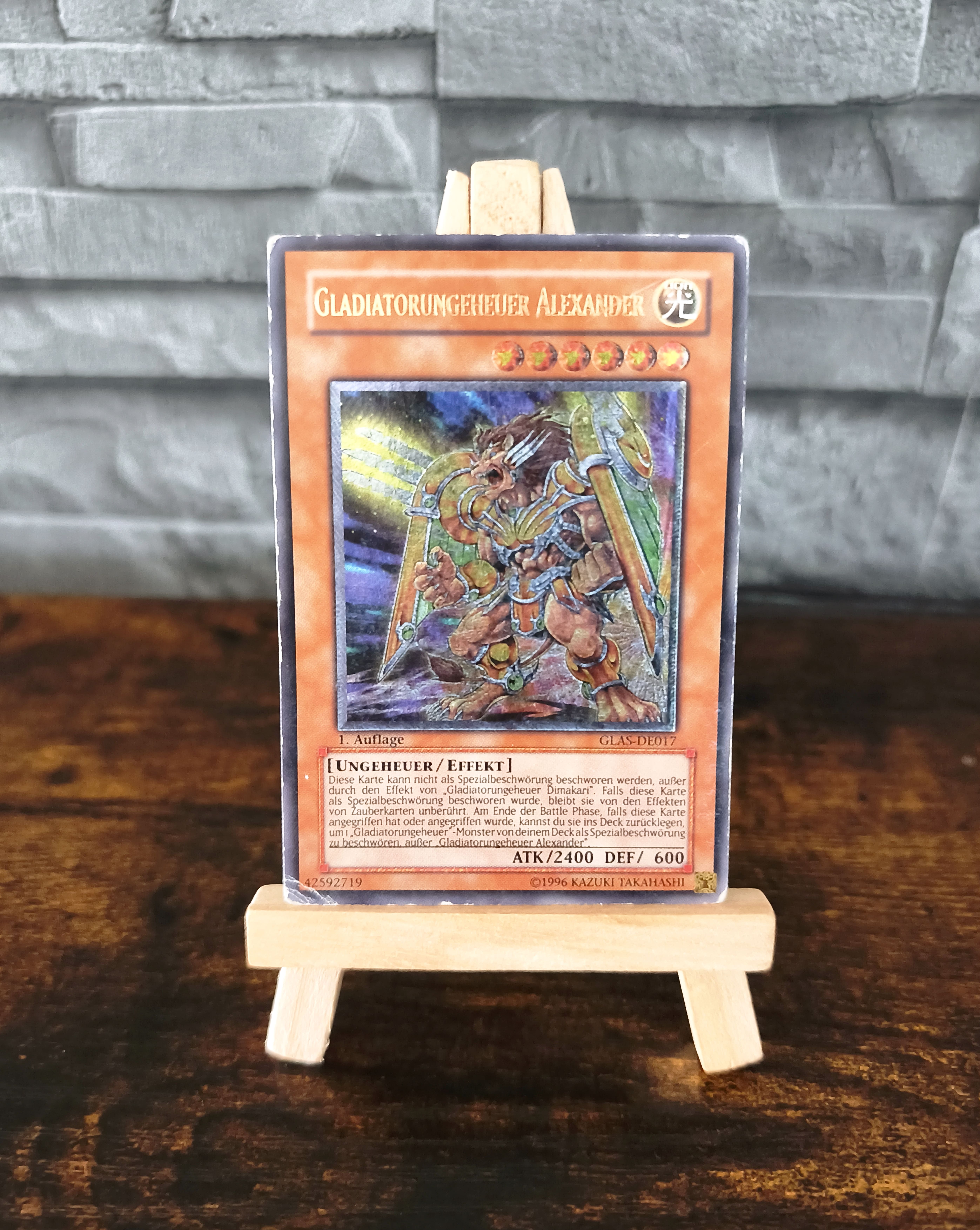 Yu-Gi-Oh! Sammelkarte Gladiatorungeheuer Alexander (V.2 - Ultimate Rare)