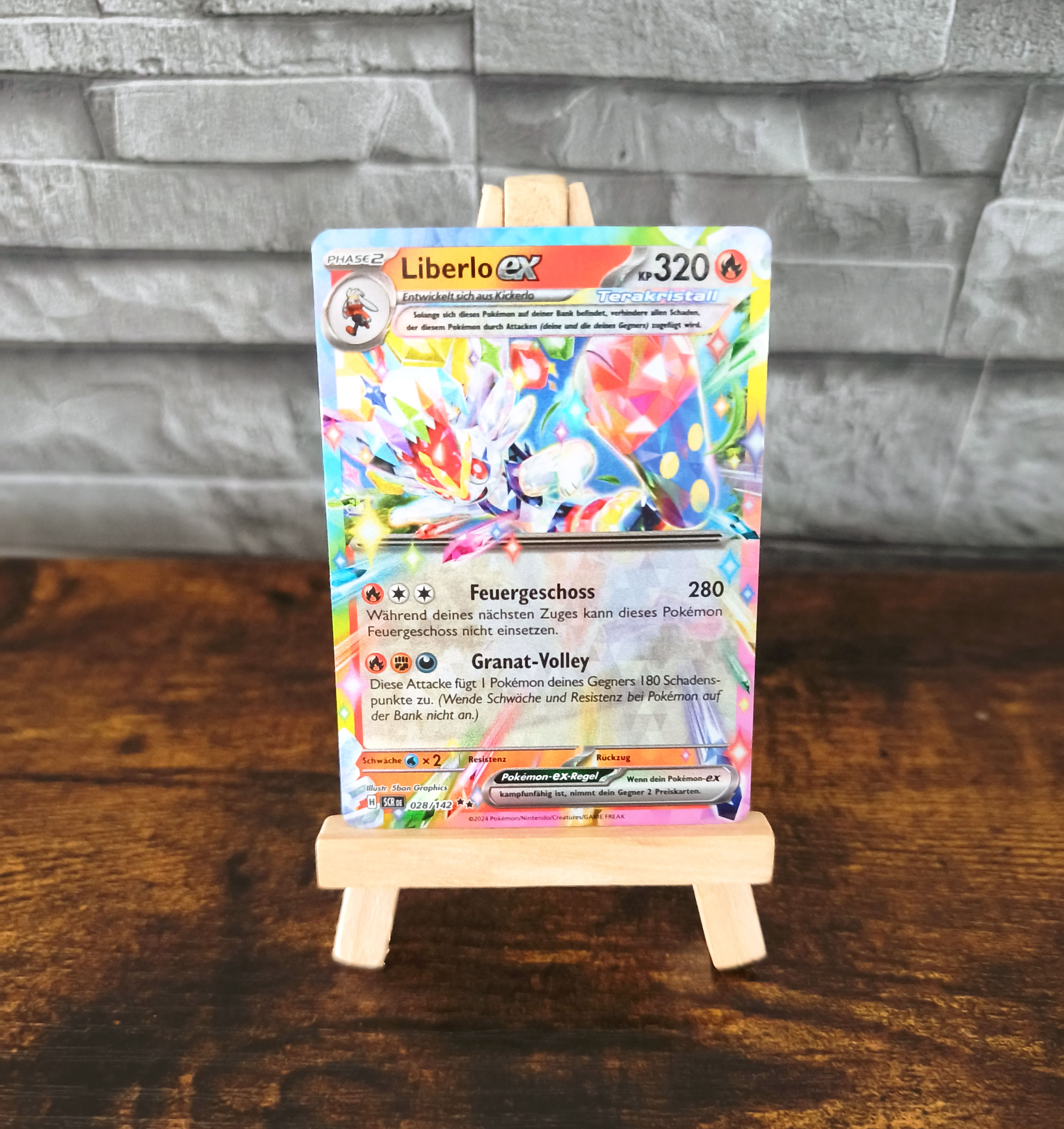 Pokémon Sammelkarte Liberlo ex (SCR 028)