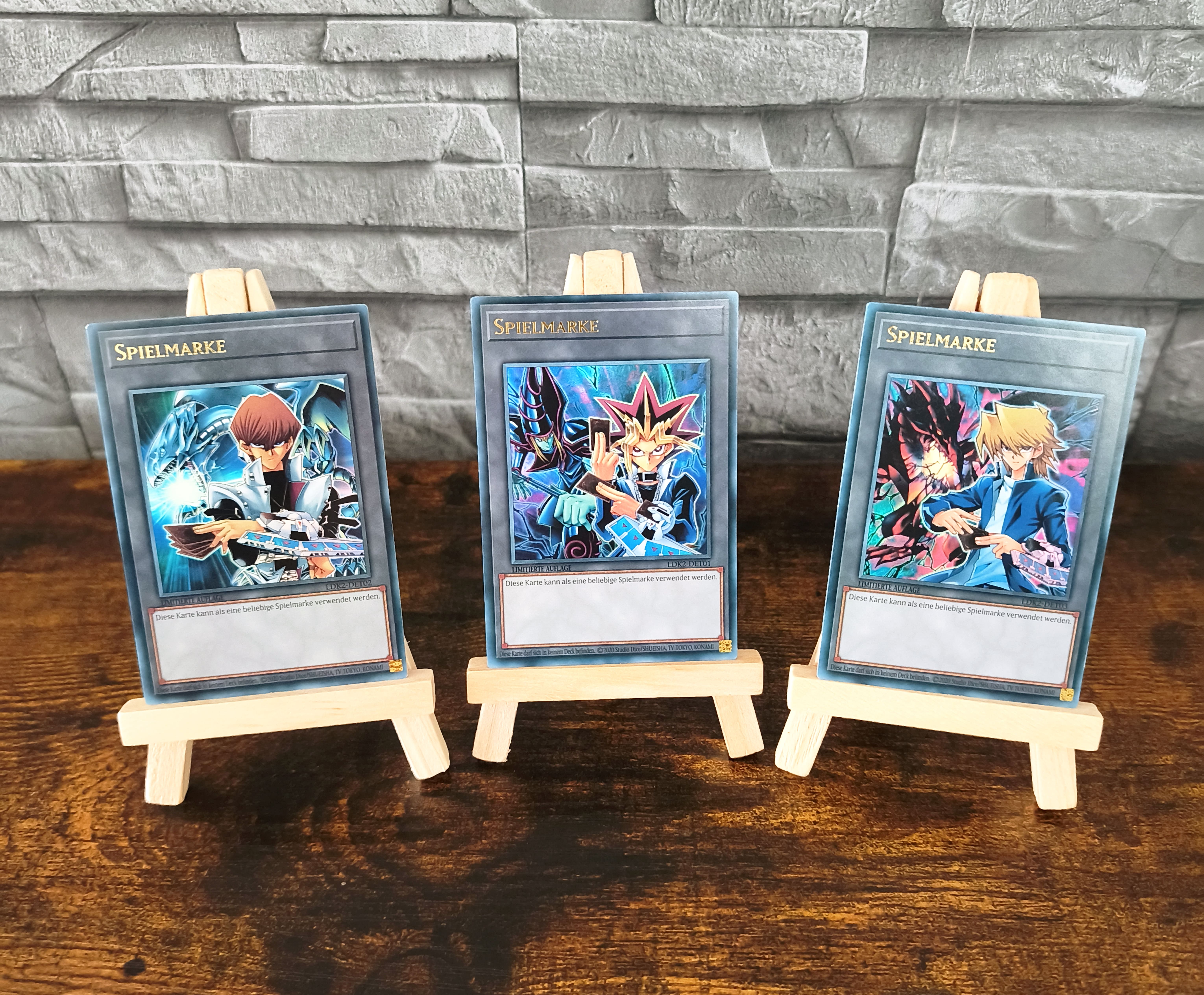 Yu-Gi-Oh! Sammelkarten Spielmarken Kaiba, Yugi, Joey