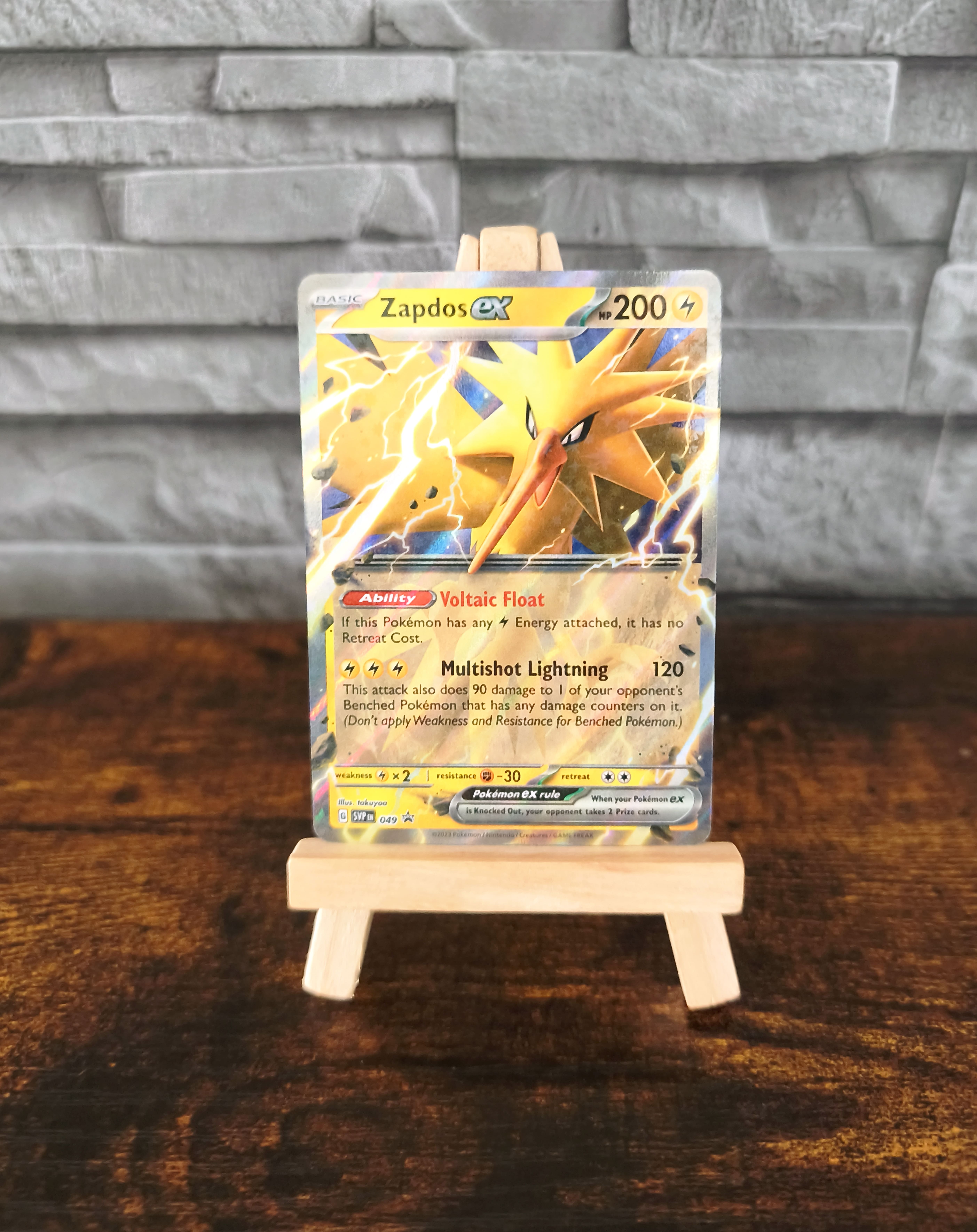 Pokémon Sammelkarte Zapdos ex (SVP 049)