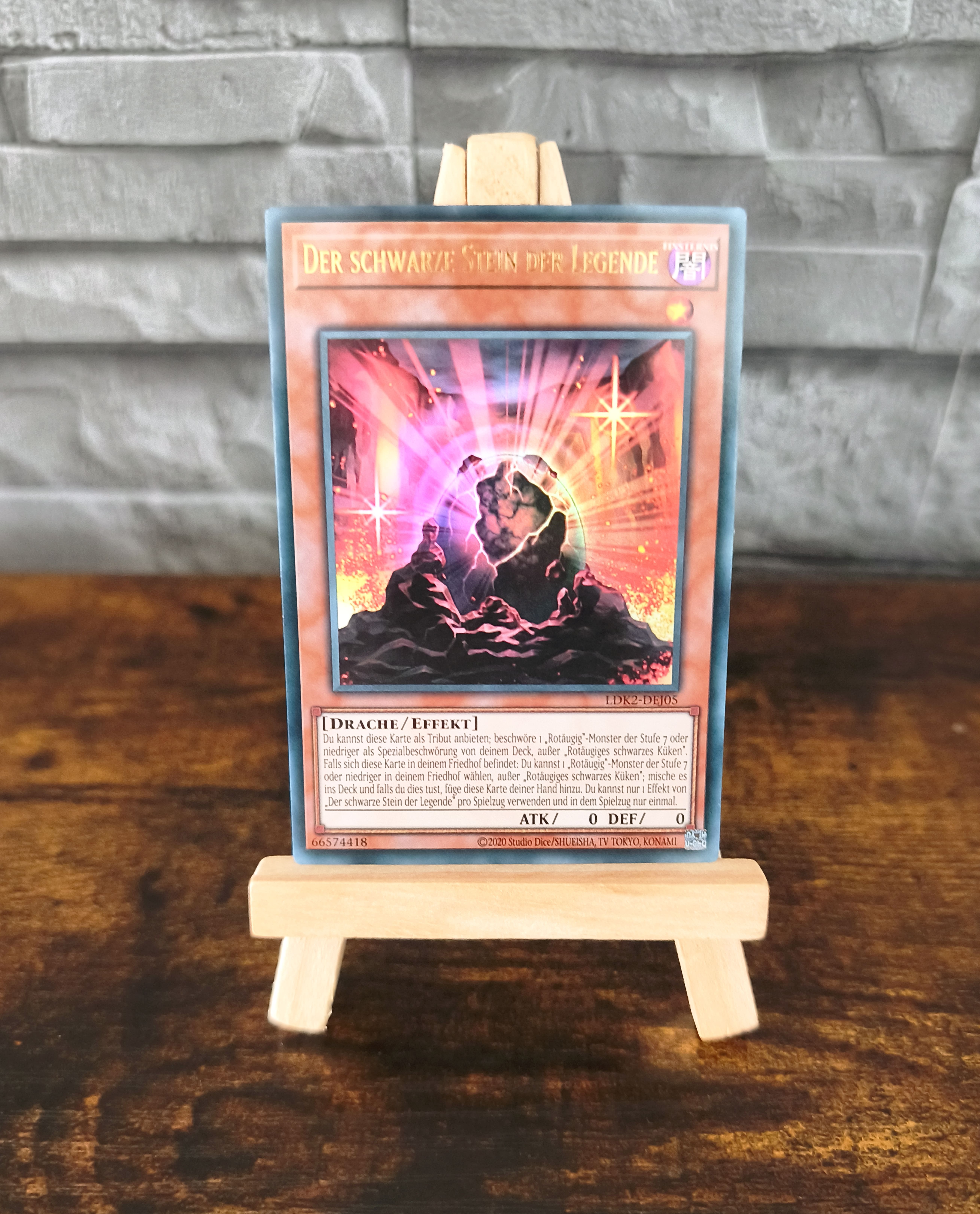 Yu-Gi-Oh! Sammelkarte Der schwarze Stein der Legende
