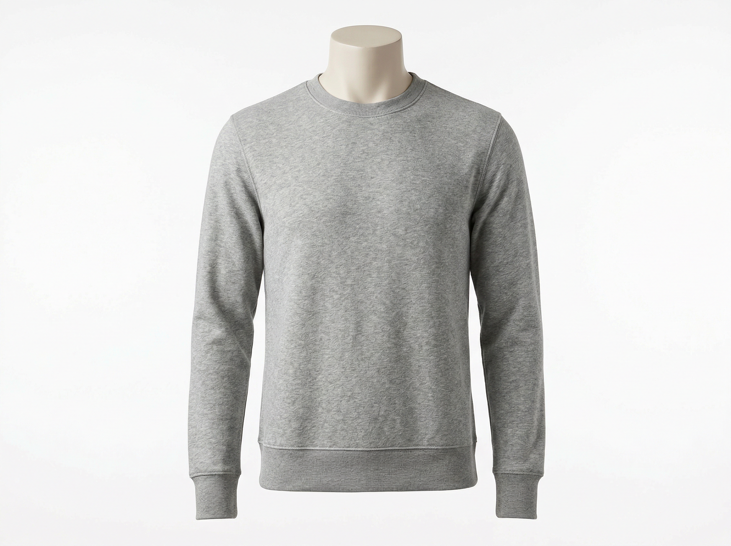 Classic Grey Crewneck Sweatshirt