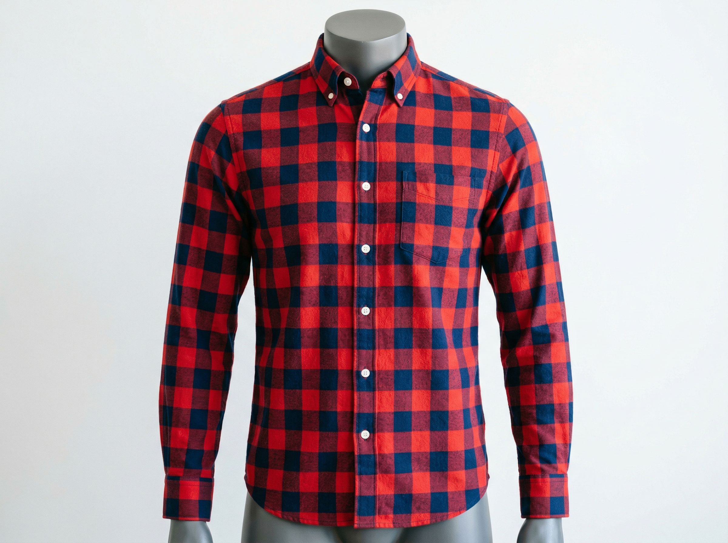 Men's Plaid Check Shirt
