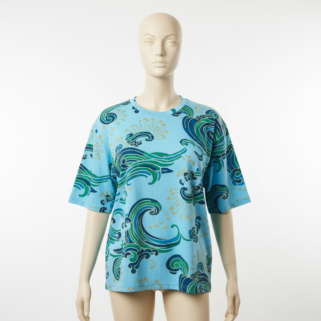 Women's Ocean Waves Graphic Tee
