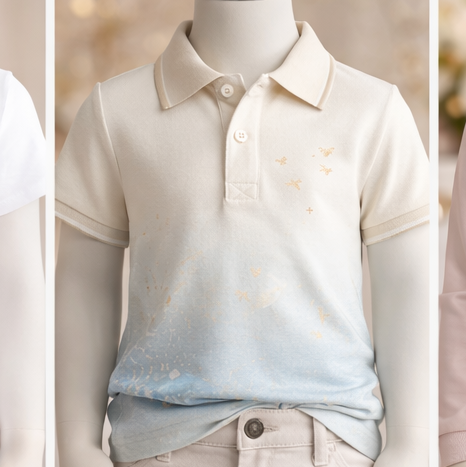 Kids Gradient Polo Shirt