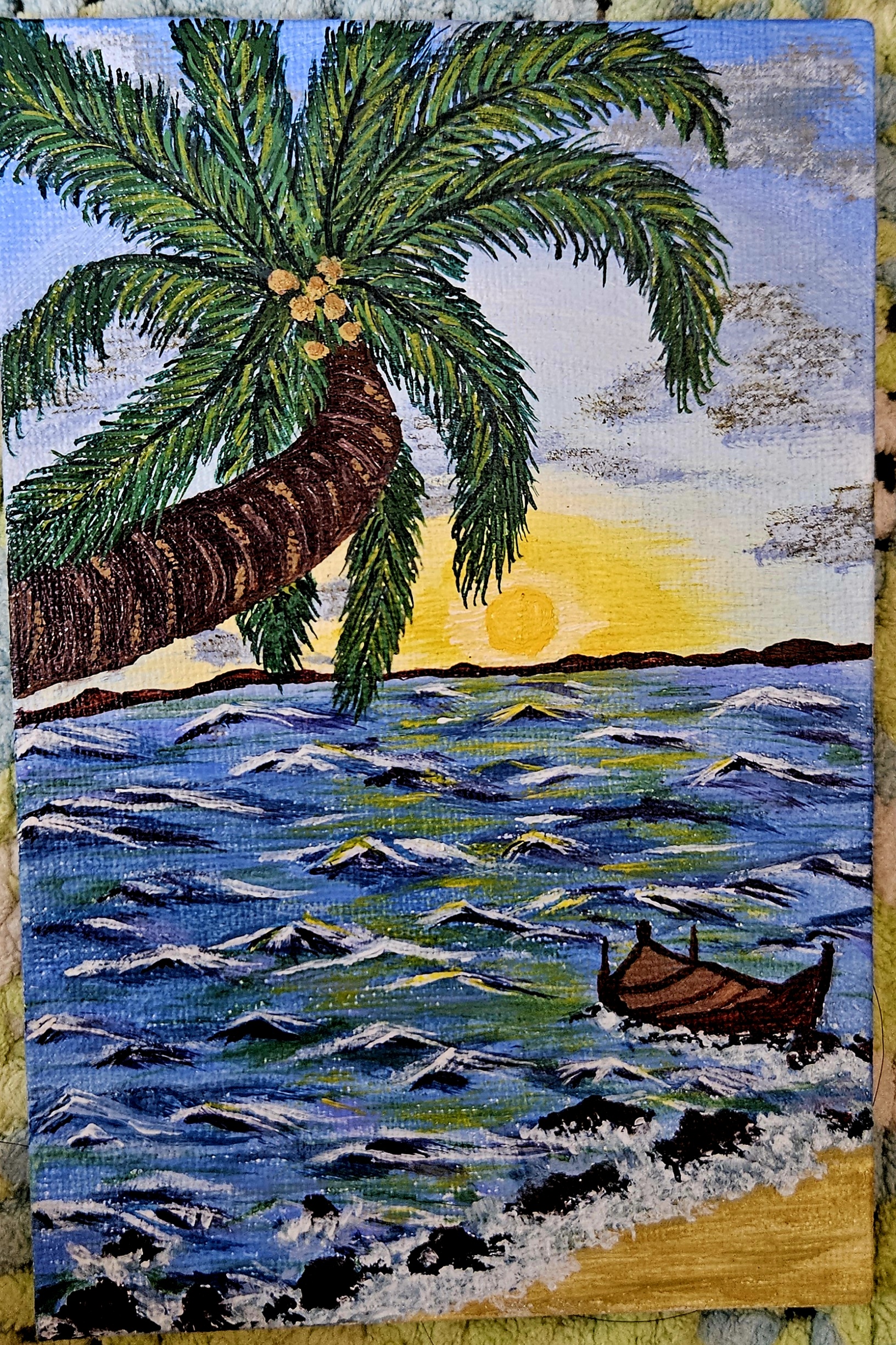 Tropical Sunset Canvas Art