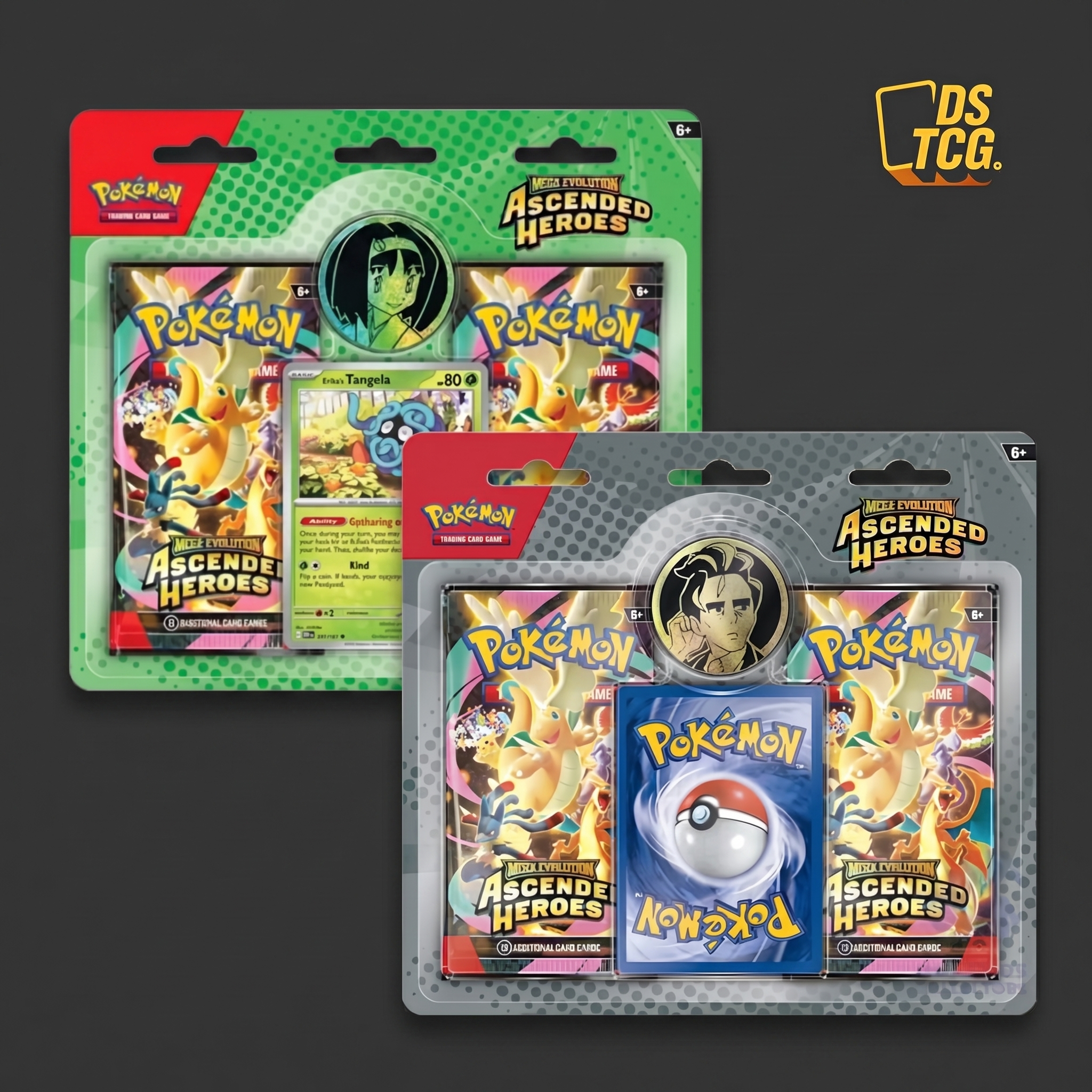 Blister Pokémon Megaevolución – Héroes Ascendentes (2 Sobres) - ESPAÑOL