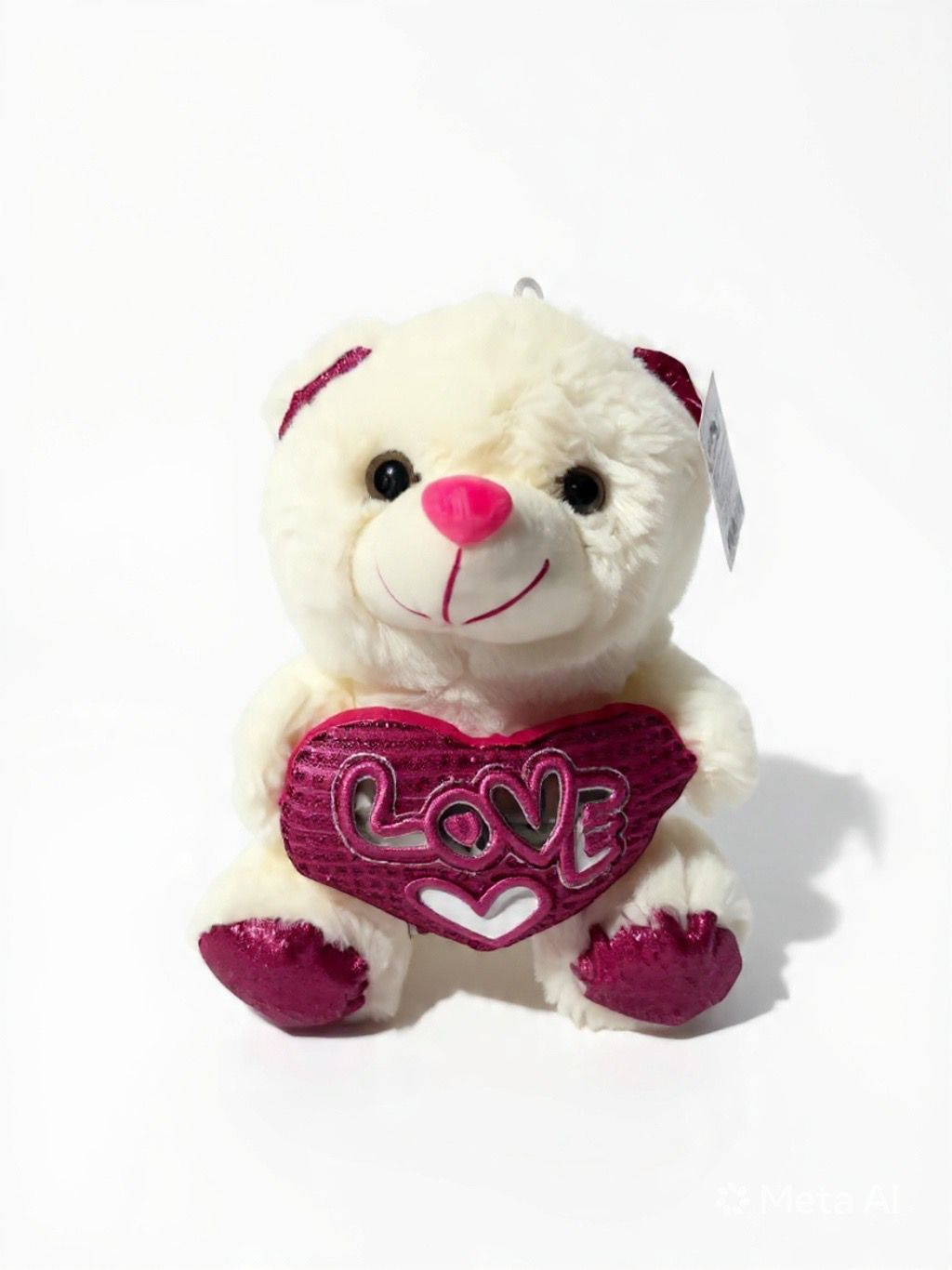 Oso de Peluche Blanco con Corazón LOVE 