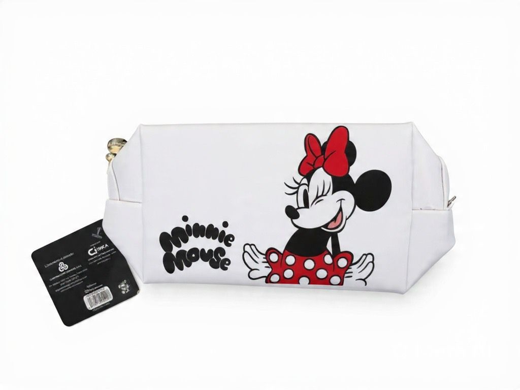 Cosmetiquero Minnie Mouse Blanco Clásico – Disney Oficial