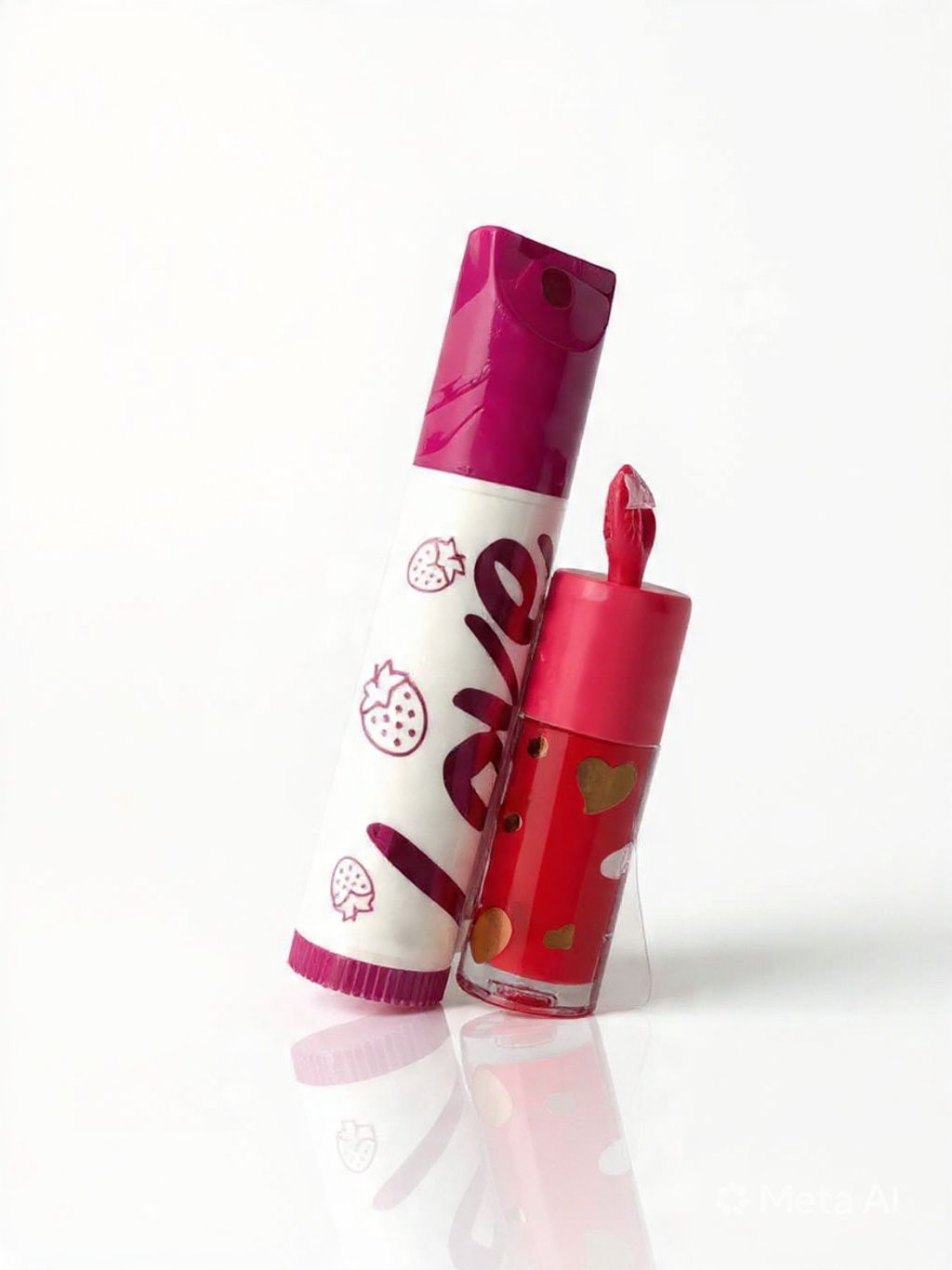 Set Lip Balm + Lip Gloss Frutilla 