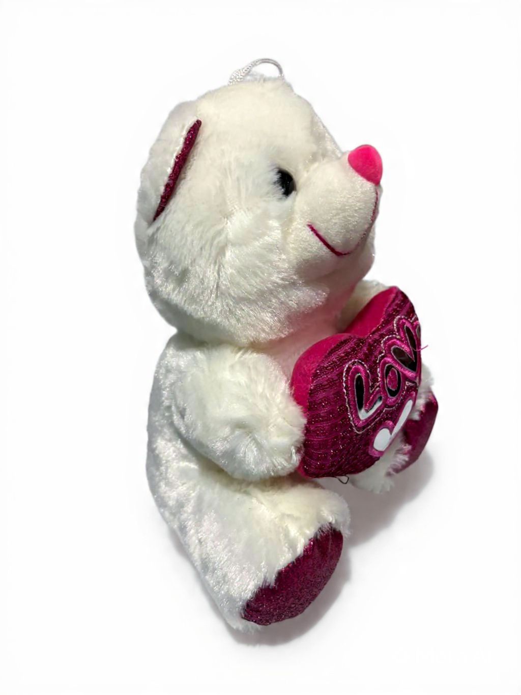 Oso de Peluche Blanco con Corazón LOVE