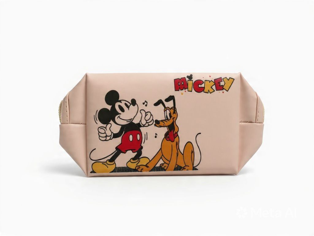 Cosmetiquero Mickey Mouse & Pluto Rosa 