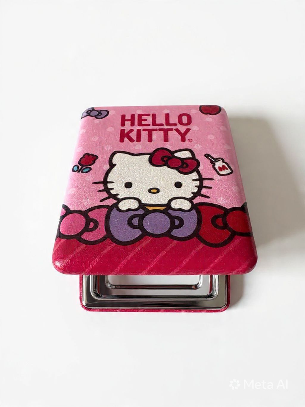 Espejo Compacto Hello Kitty Diseño Clásico y Portátil 