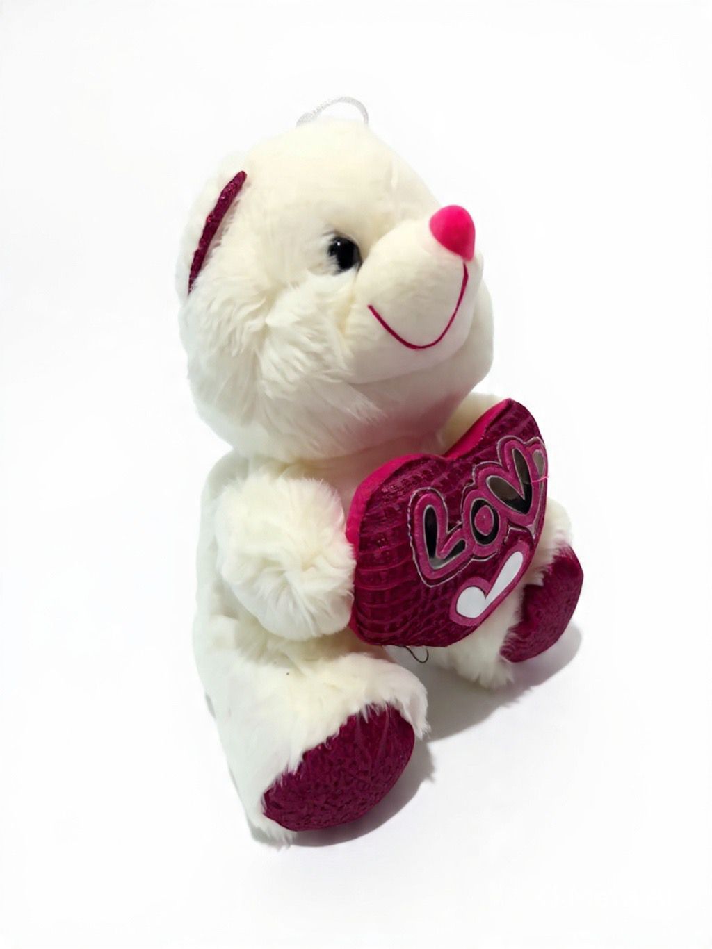 Oso de Peluche Blanco con Corazón LOVE 