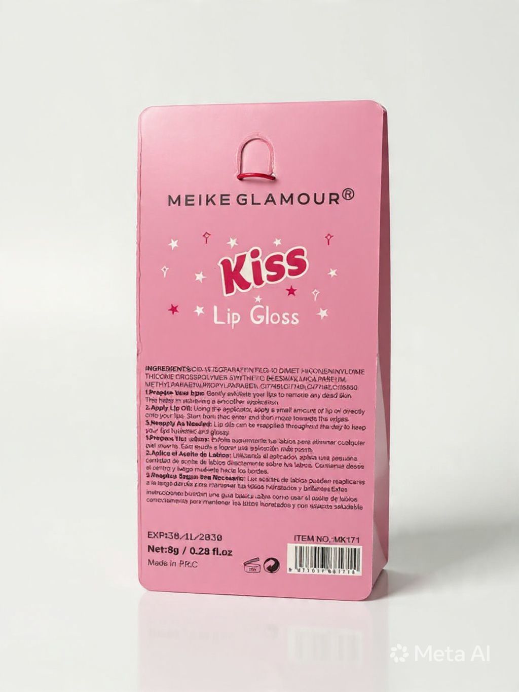 Lip Gloss + Pulsera Kawaii