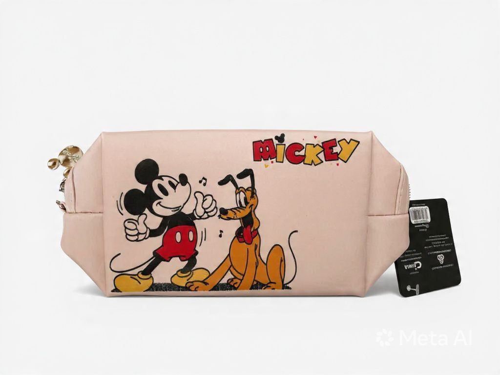 Cosmetiquero Mickey Mouse & Pluto Rosa 