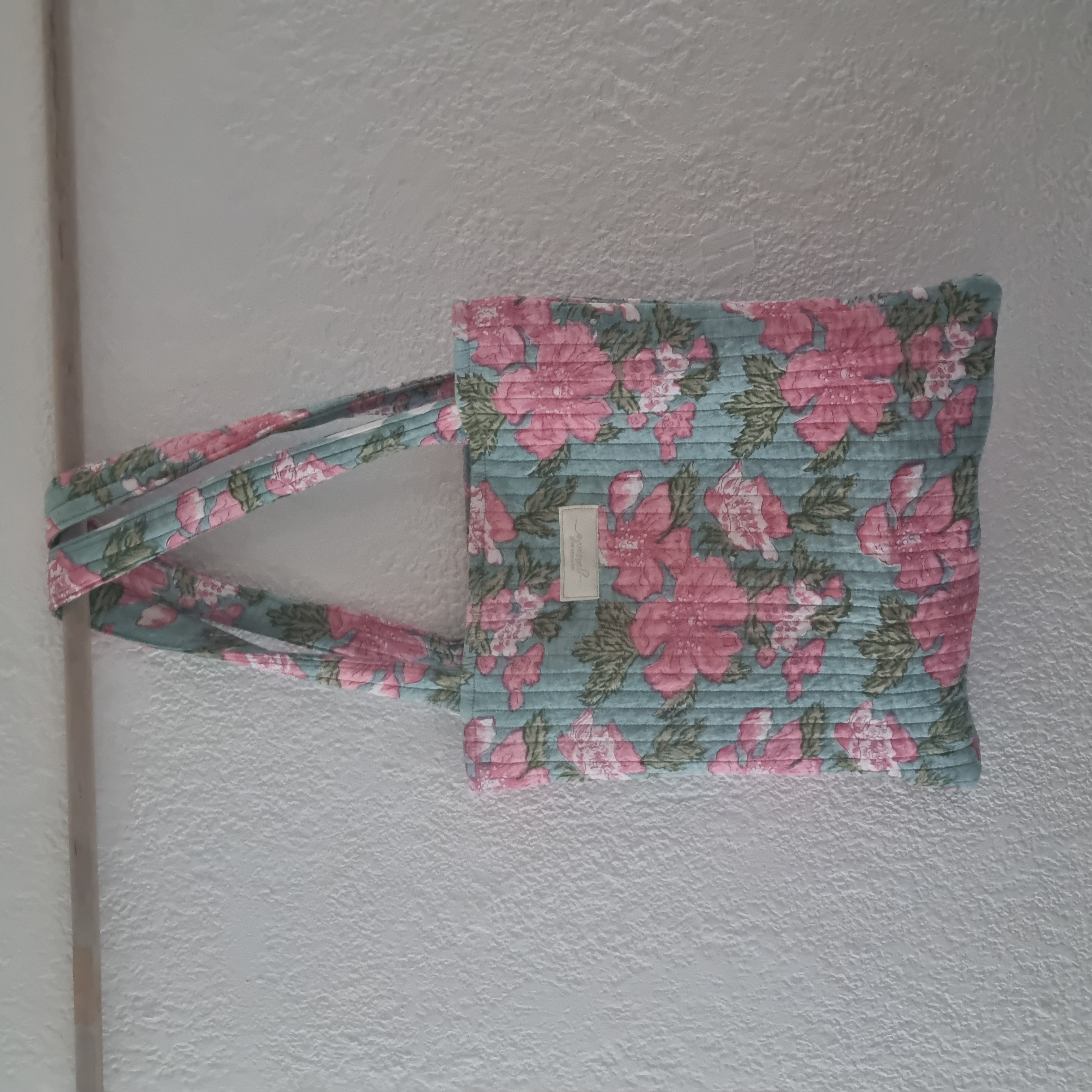 SAC EN TISSU INDIEN HAND BLOCK PRINT