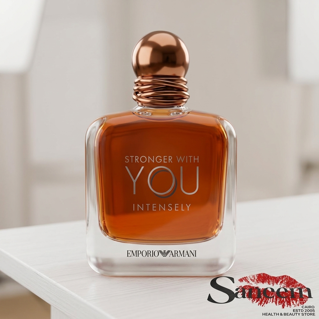  Armani Beauty - Stronger With You Intensely - Cologne for Men - Fougère Ambery Woody Men’s Fragrance - Pink Pepper, Lavender, Vanilla Notes