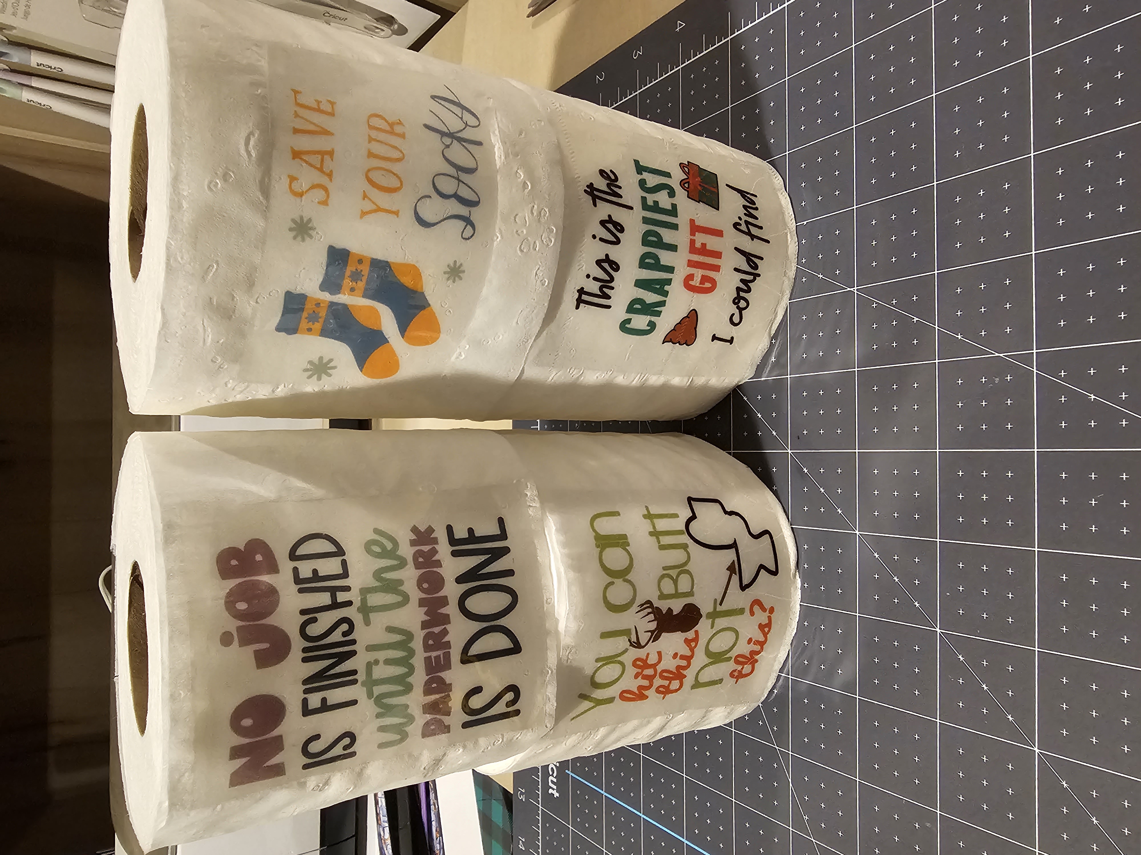 Funny Decorated Toilet Paper Rolls