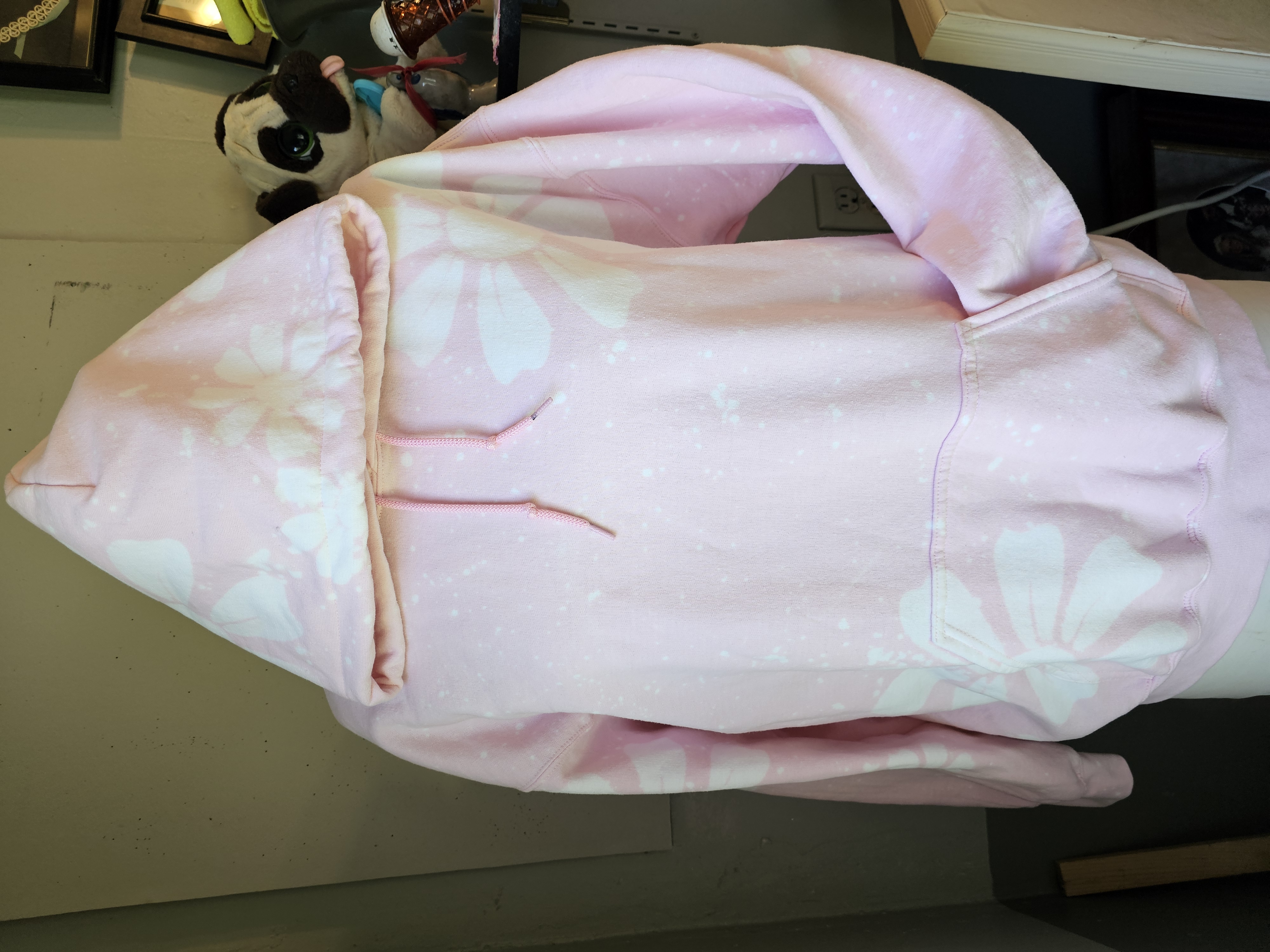Pink Floral Hoodie