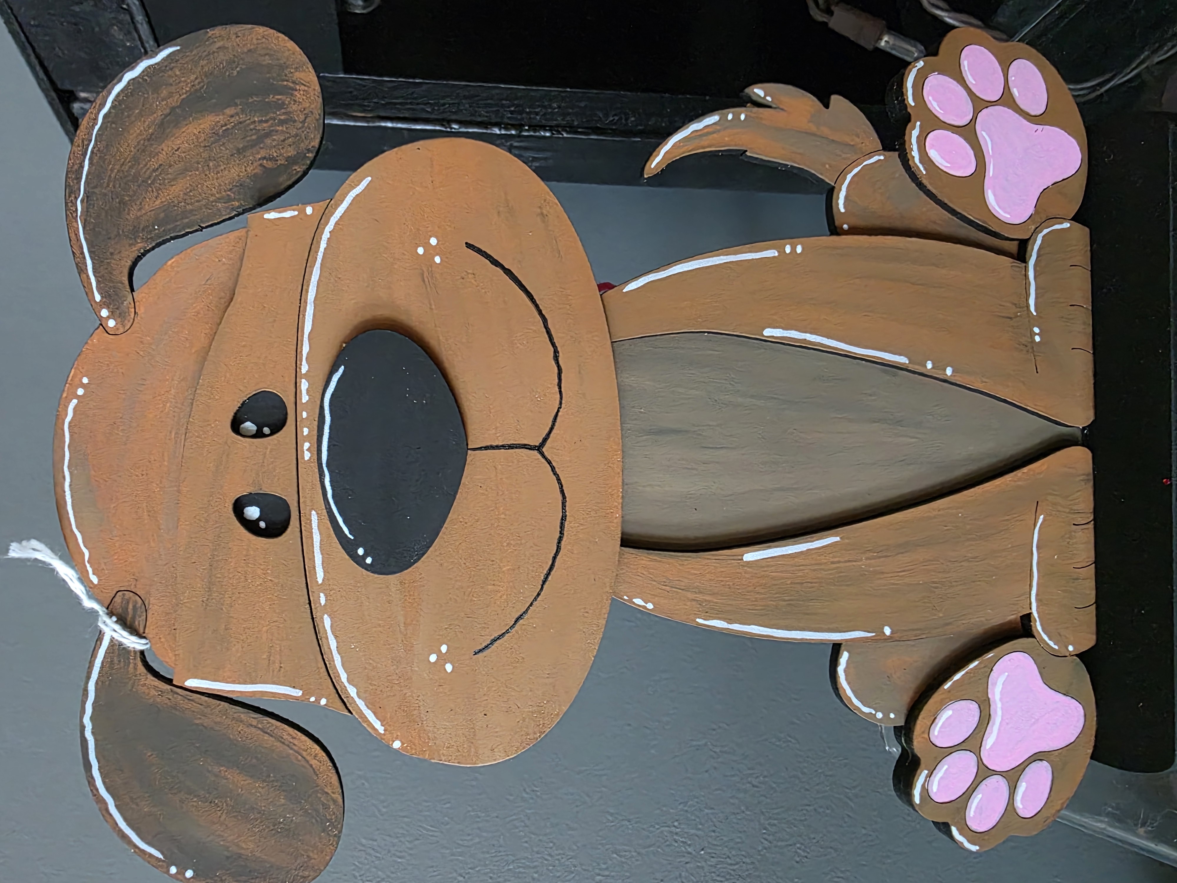 Wooden Dog Decor