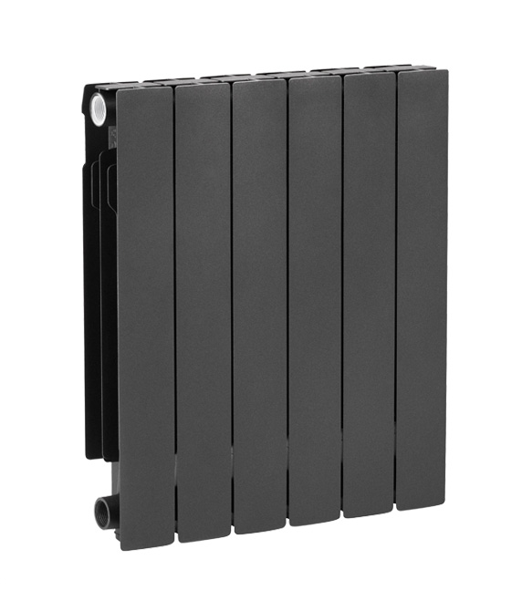 Radiador Pluss Grafito 500 Elemento P/calefacción + Kit