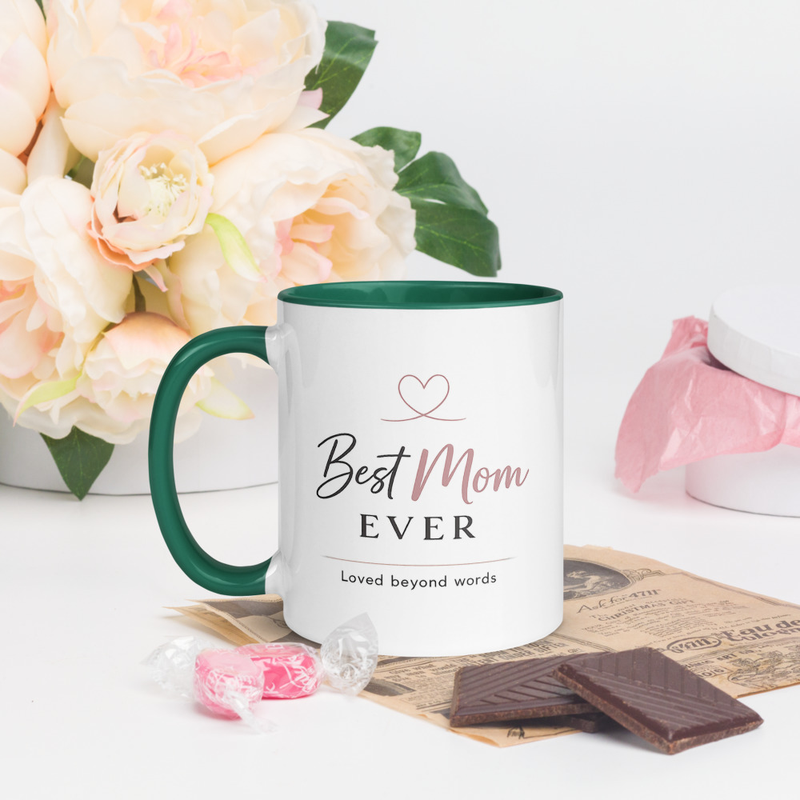 Mug with Color Inside Mothers Day Best Mom Ever