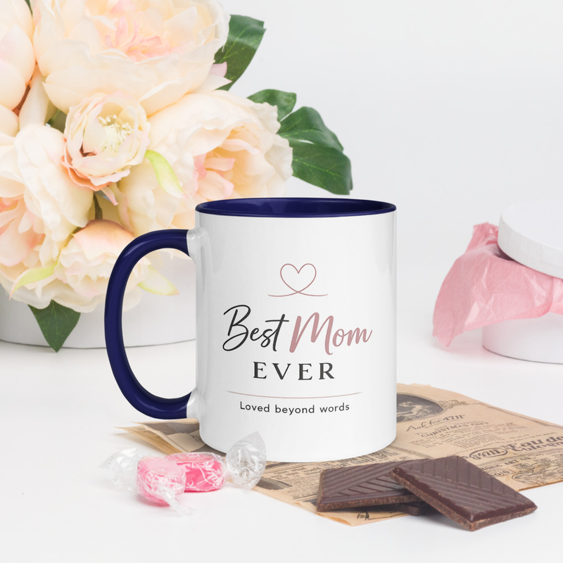 Mug with Color Inside Mothers Day Best Mom Ever