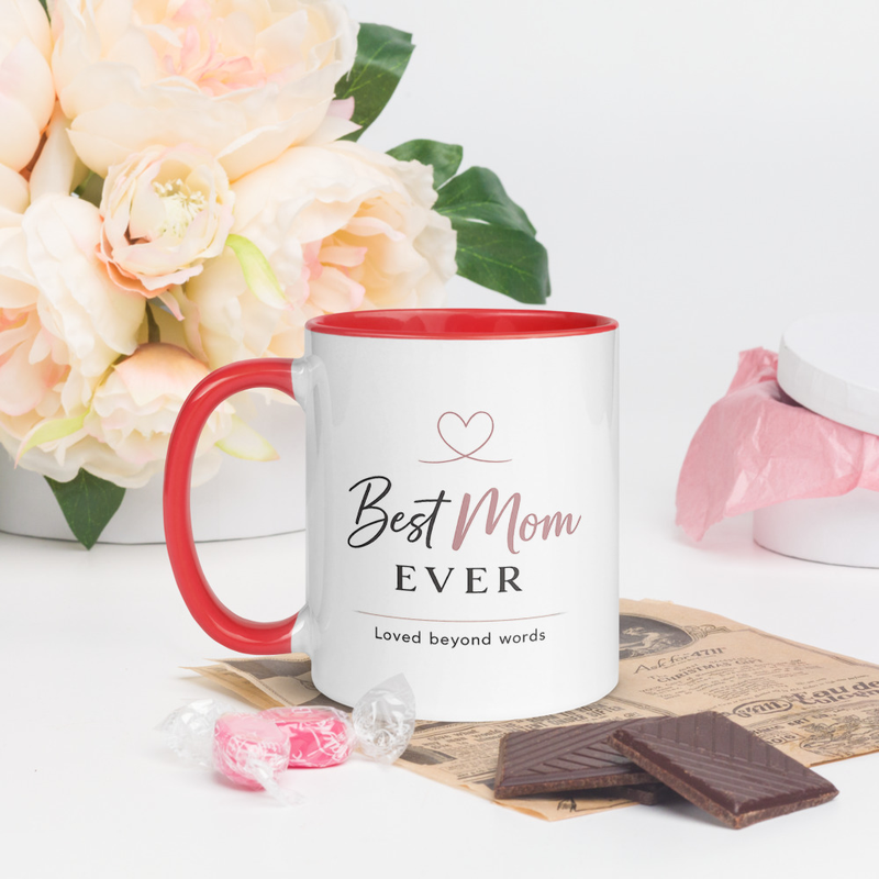 Mug with Color Inside Mothers Day Best Mom Ever