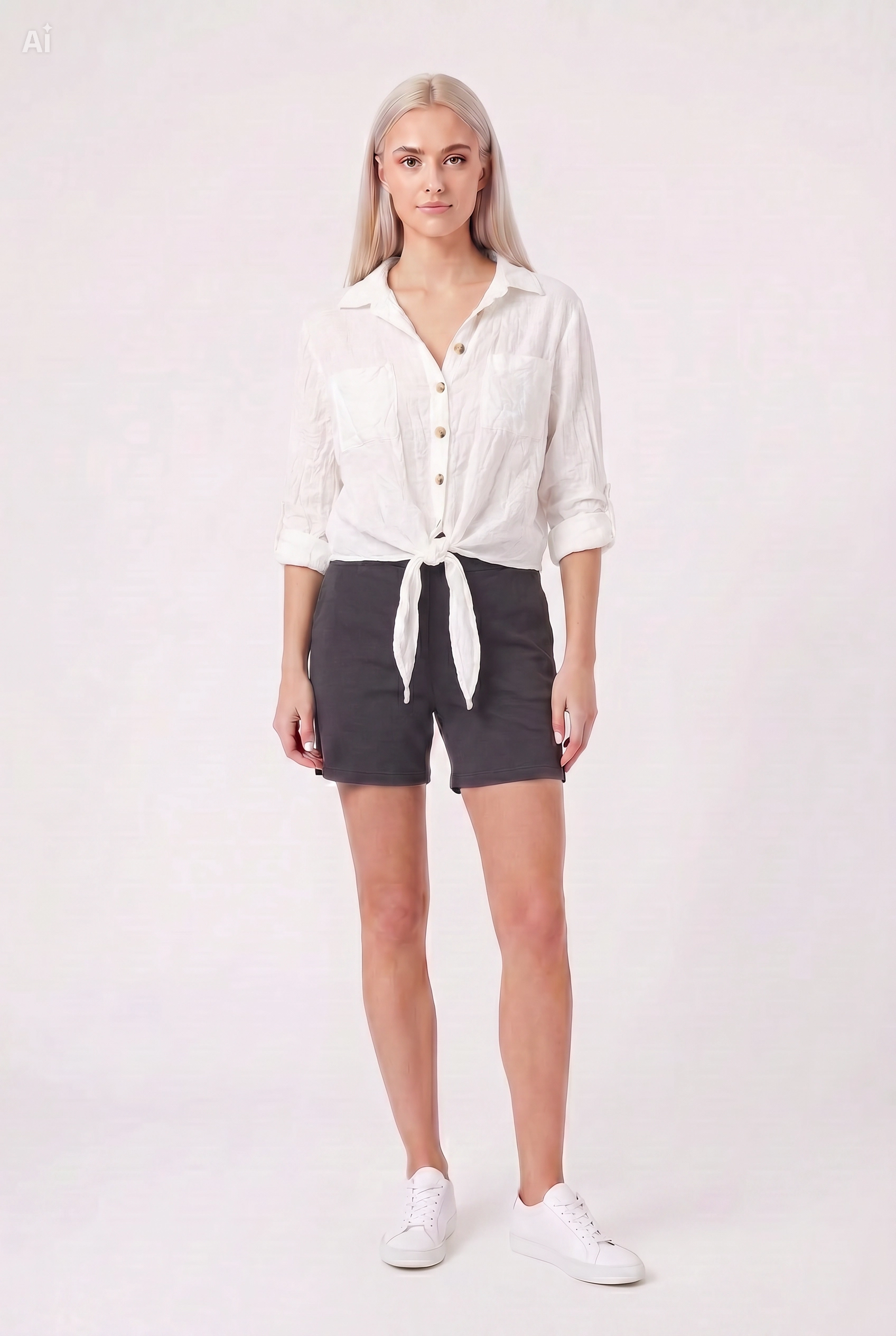 Blusa blanca algodón TALLA S -STYLE ENVU