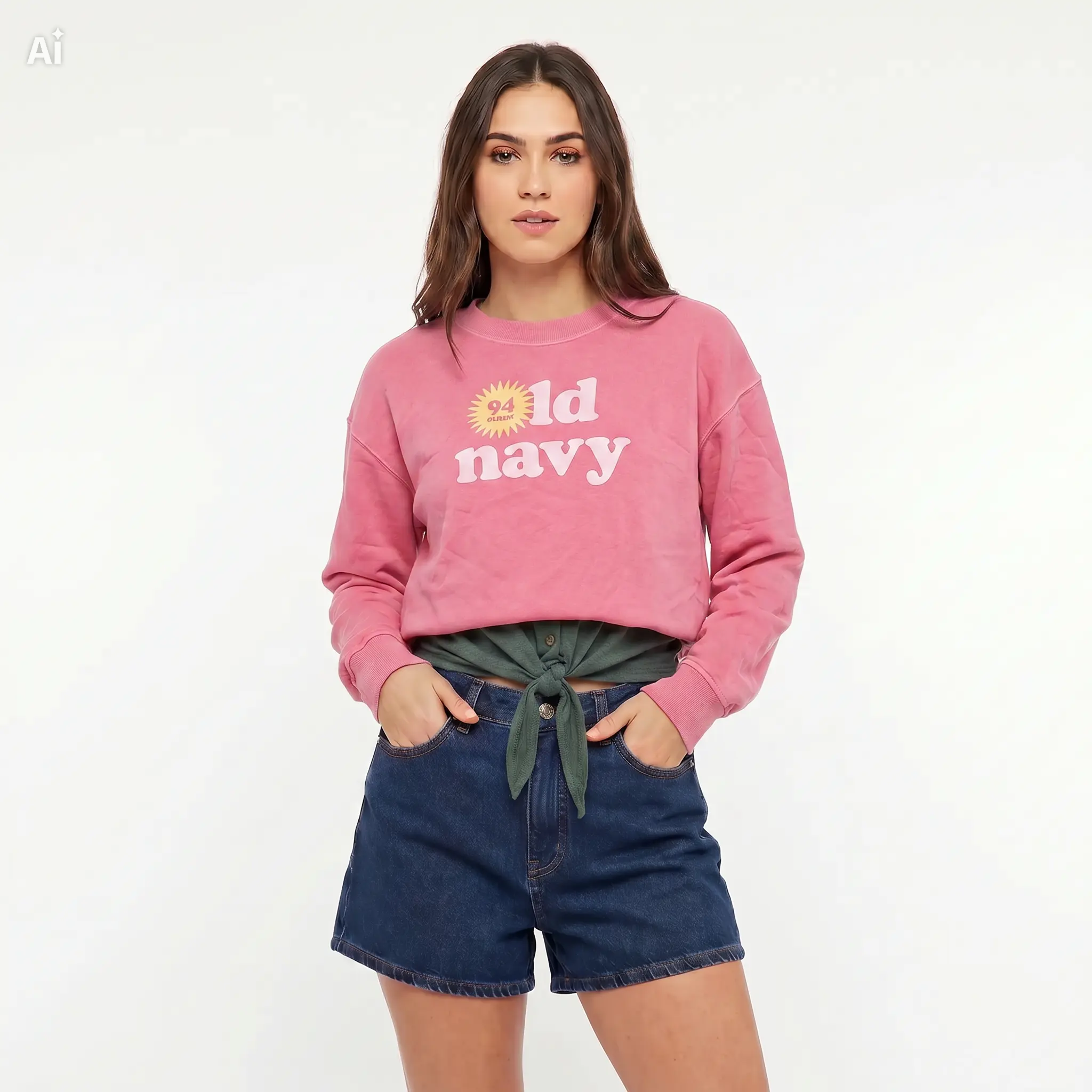 Sudadera Old Navy Rosa S-M